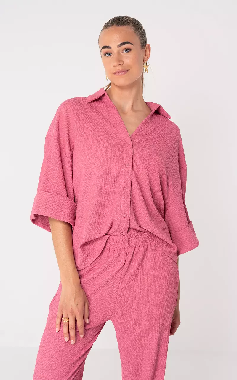 Oversized blouse Mauve Pink