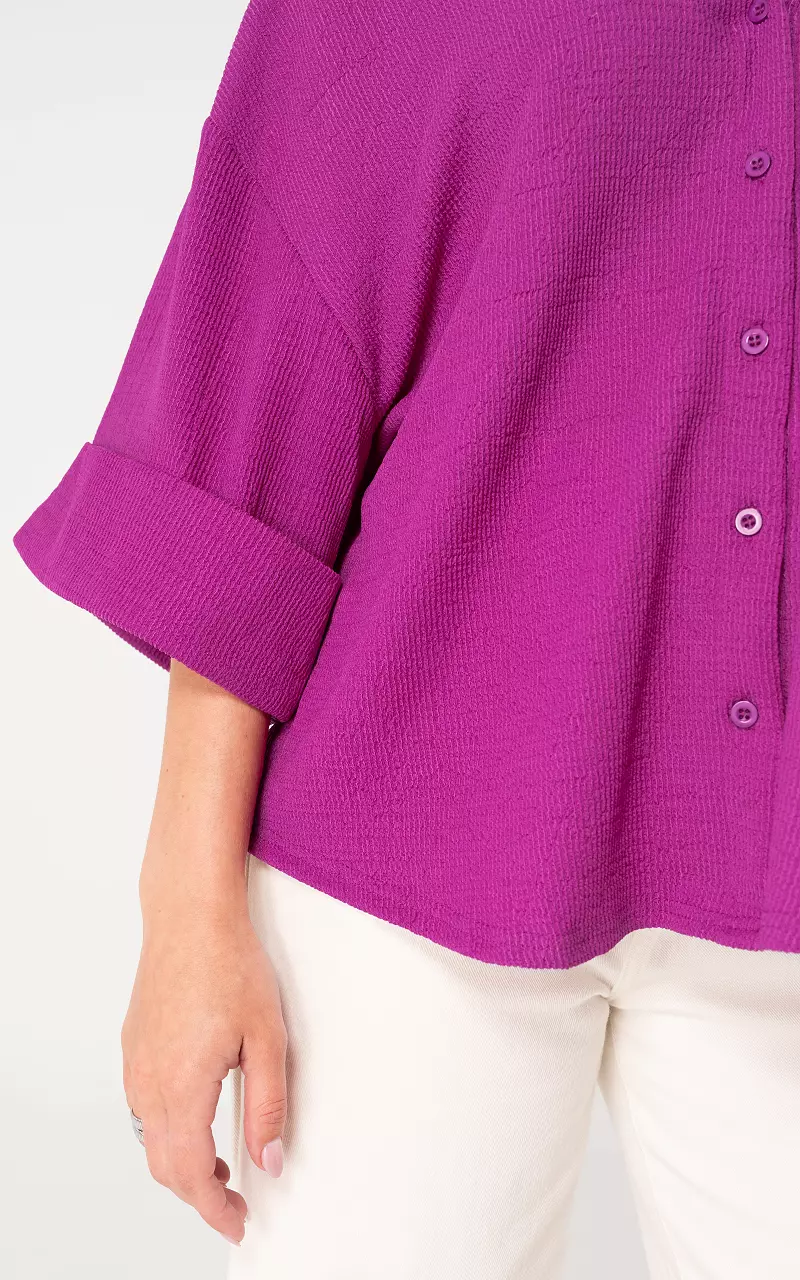 Oversized blouse Fuchsia