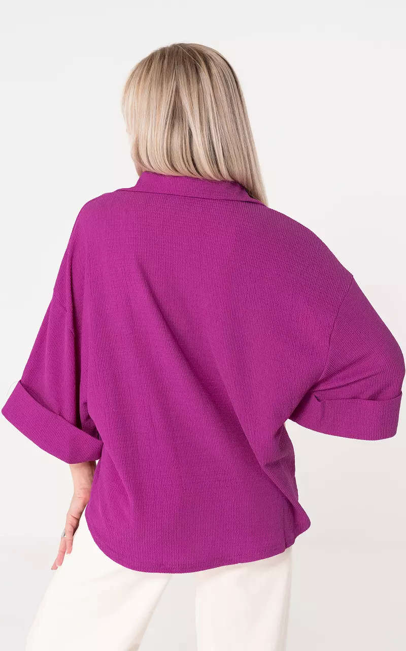 Oversized blouse Fuchsia