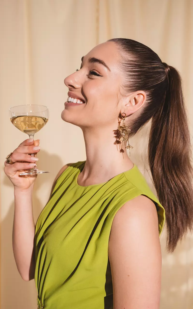 Blumen Ohrringe Gold