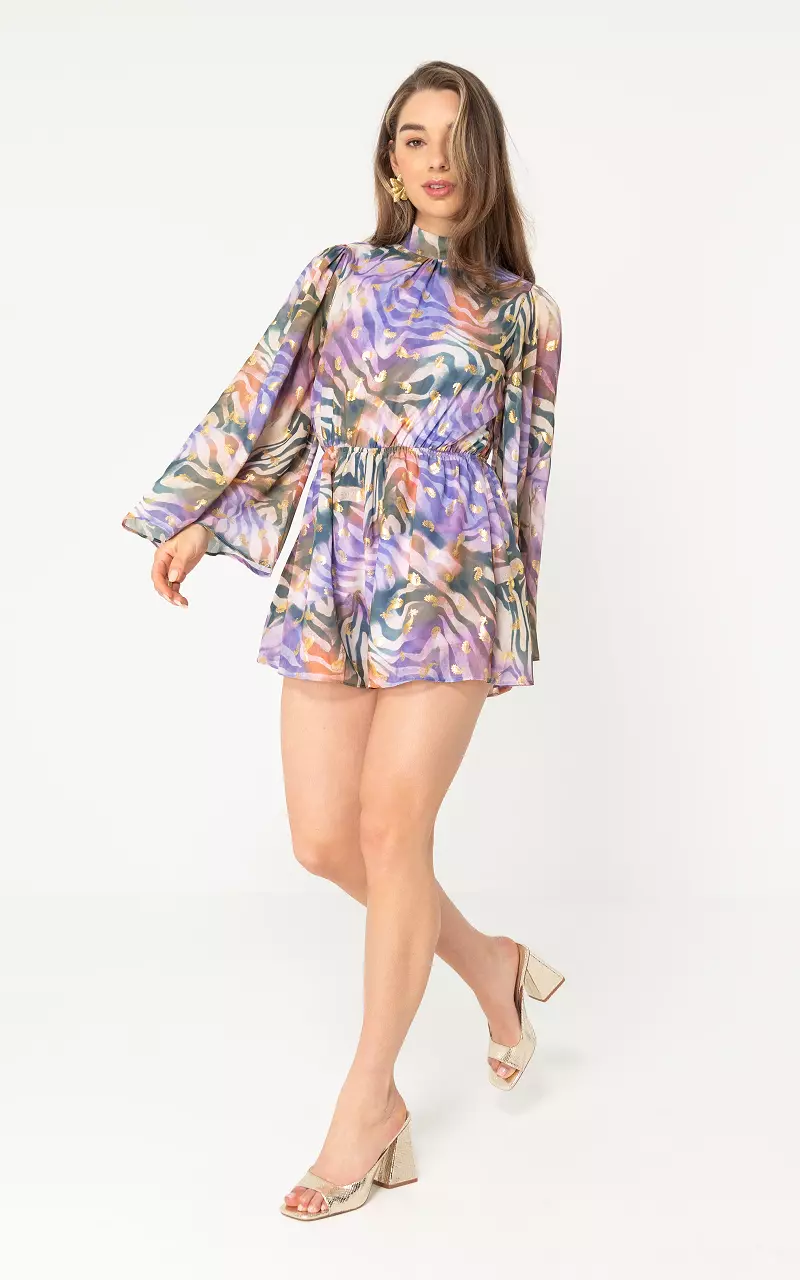 Jumpsuit wijde mouw Lila Groen