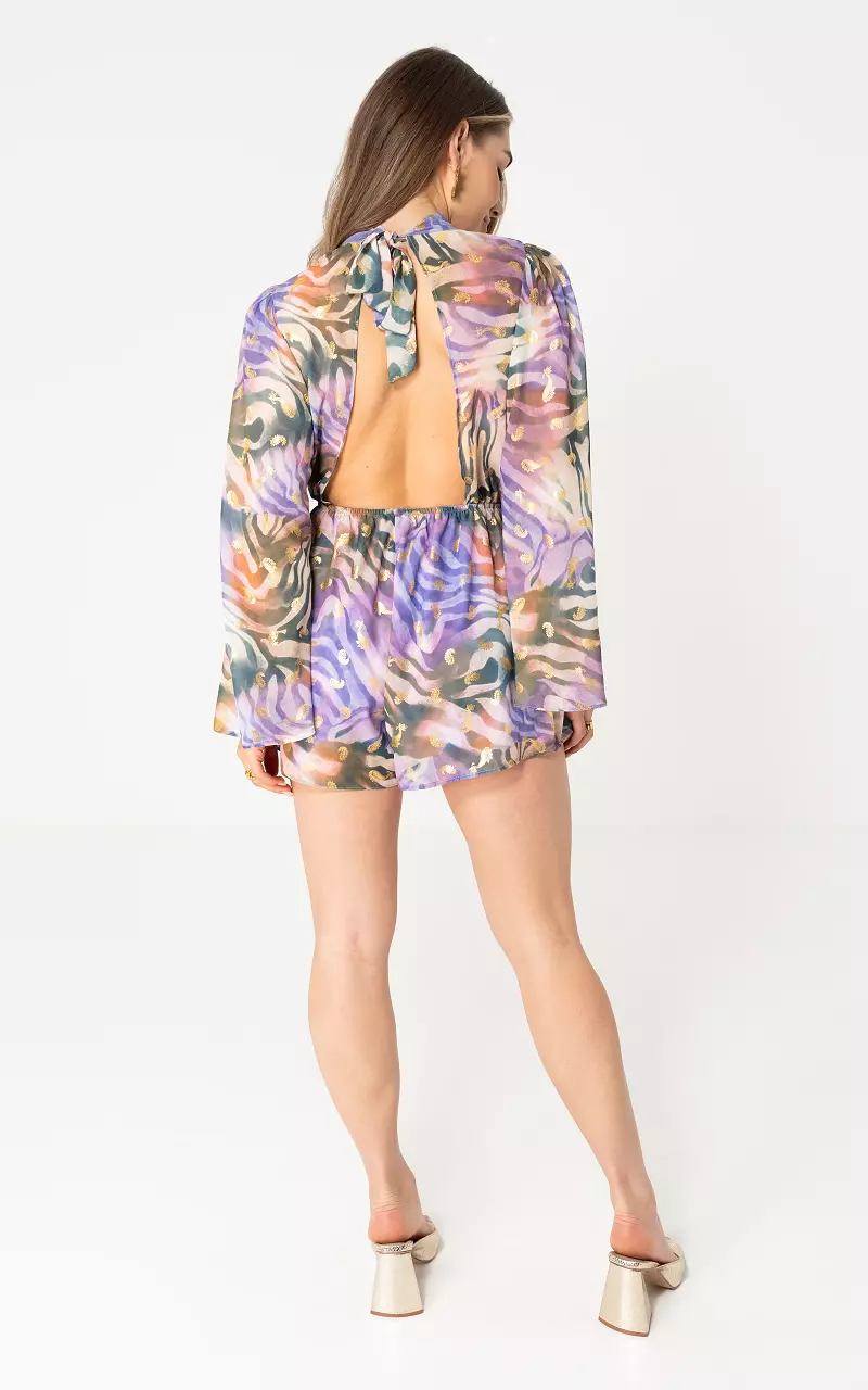 Jumpsuit wijde mouw Lila Groen