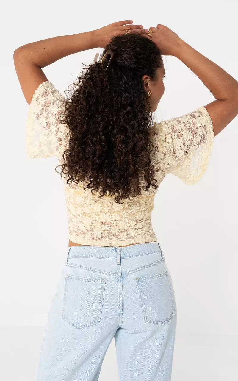 Lace top Light Yellow