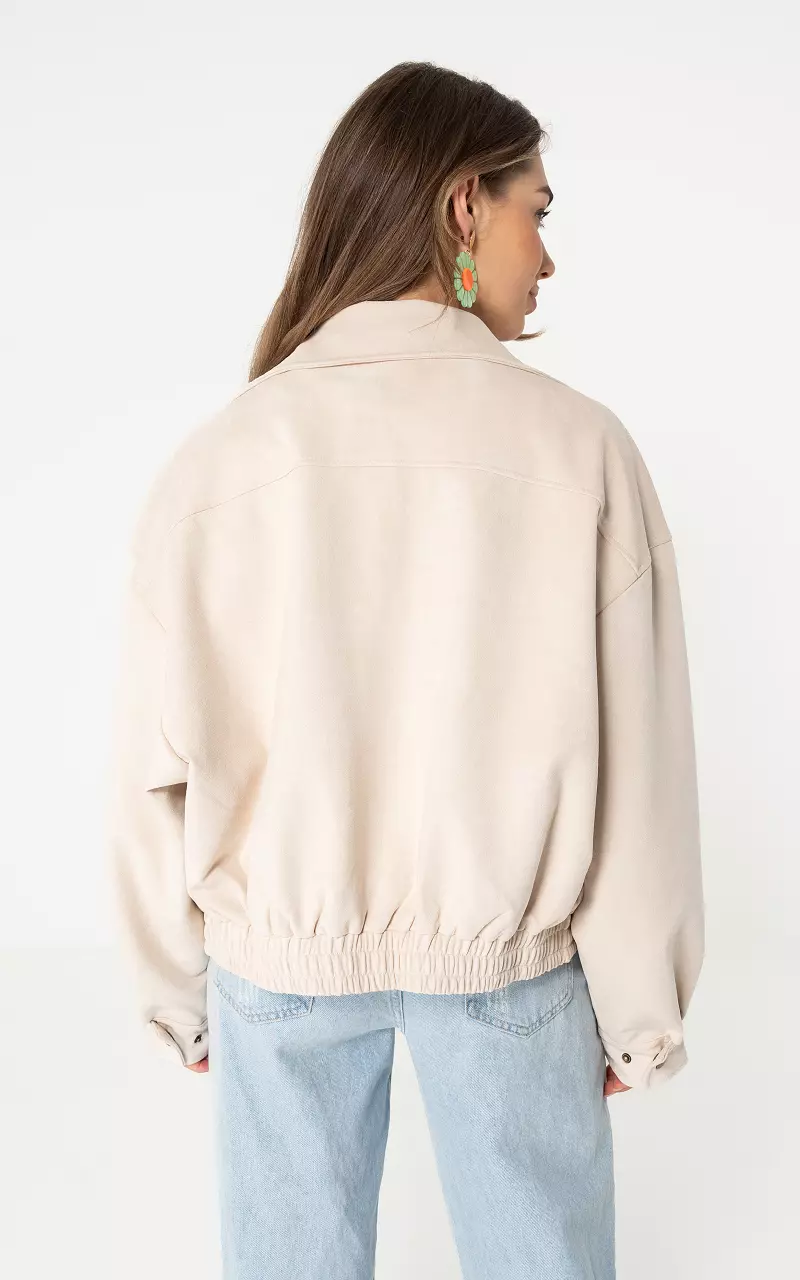 Suède look jacket Beige
