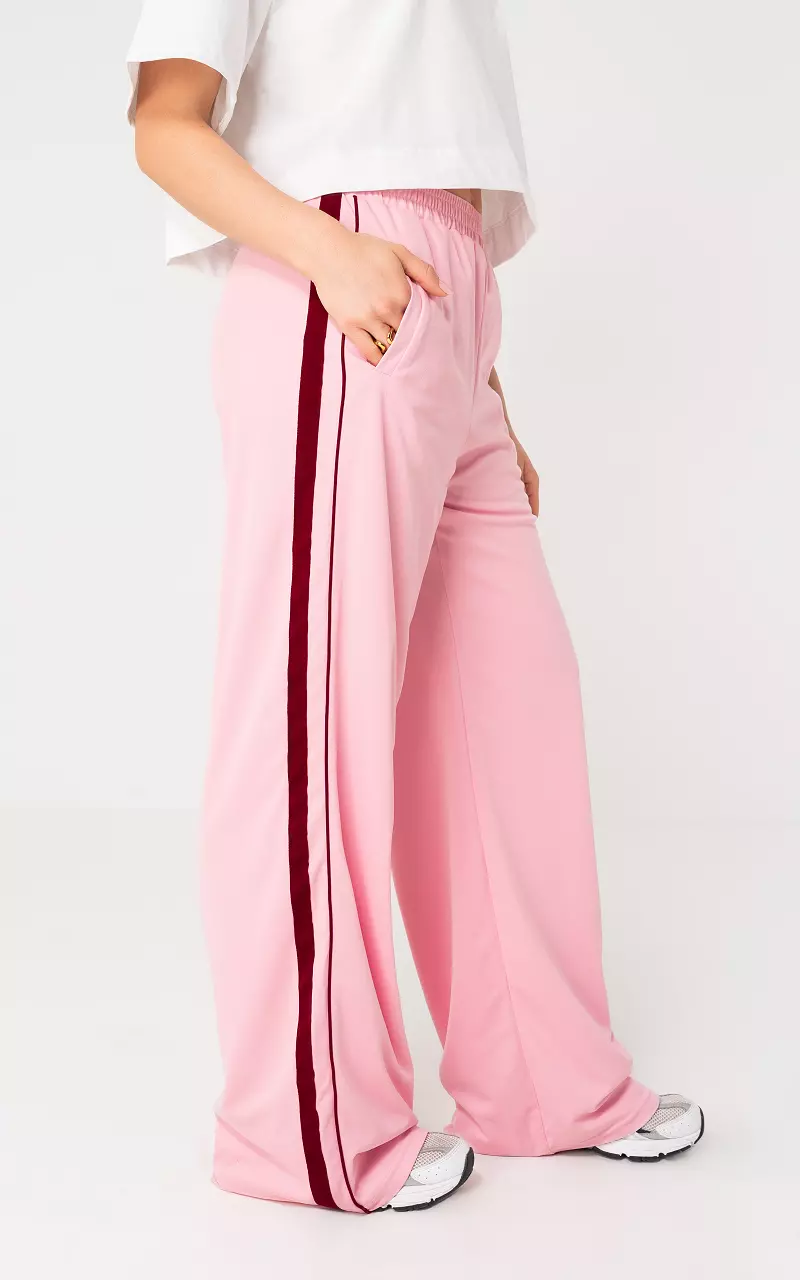 Striped pants Light Pink Bordeaux