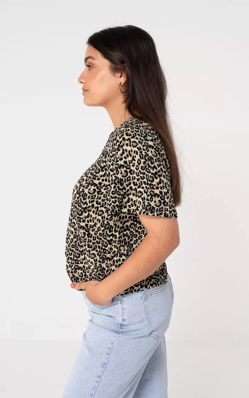 Shirt à imprimé Léopard