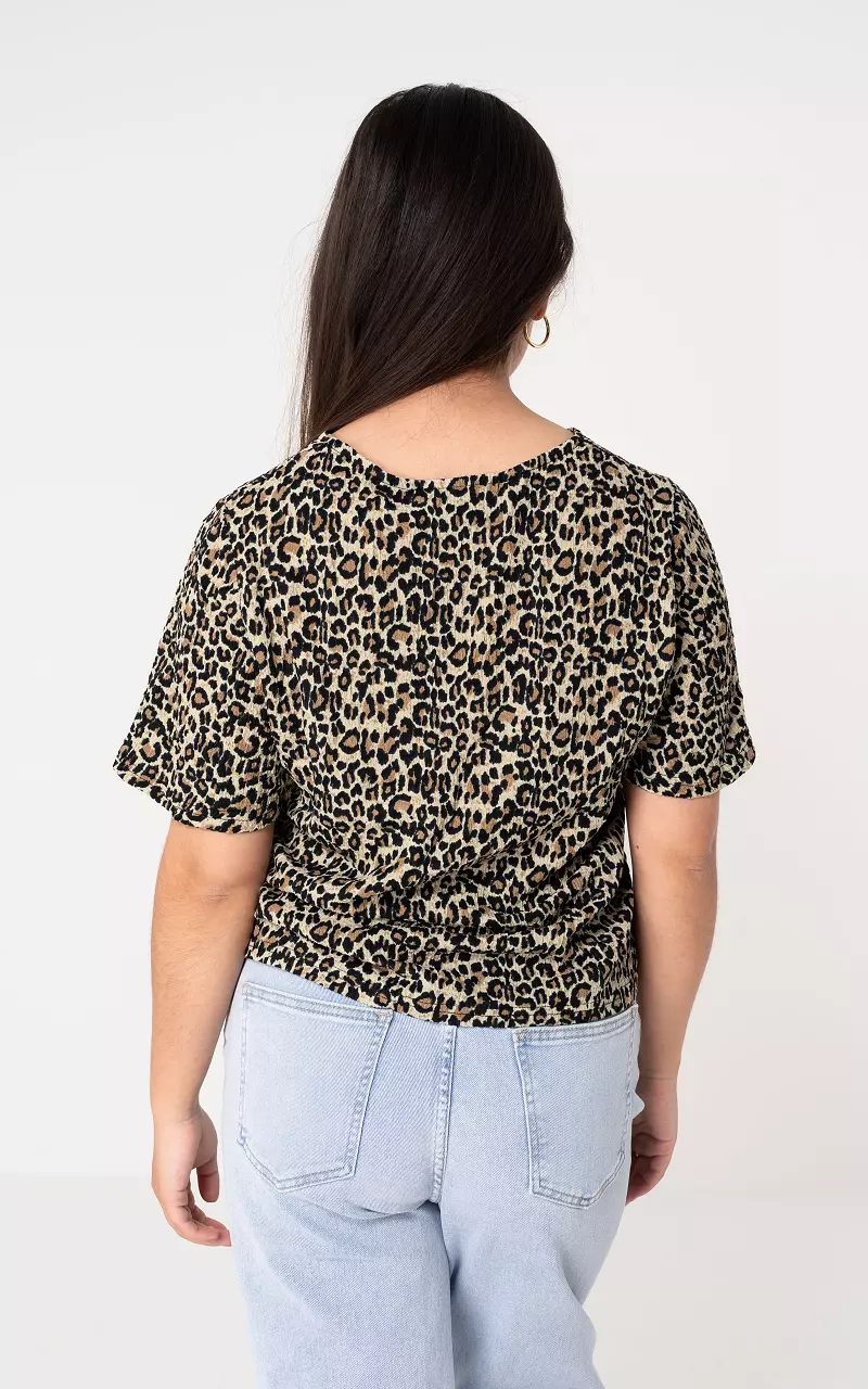 Shirt à imprimé Léopard