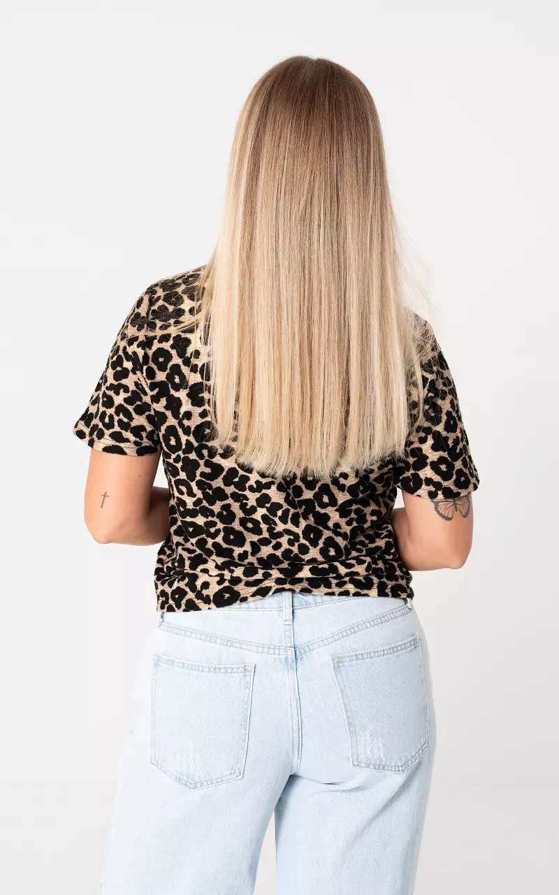 Shirt à imprimé Léopard