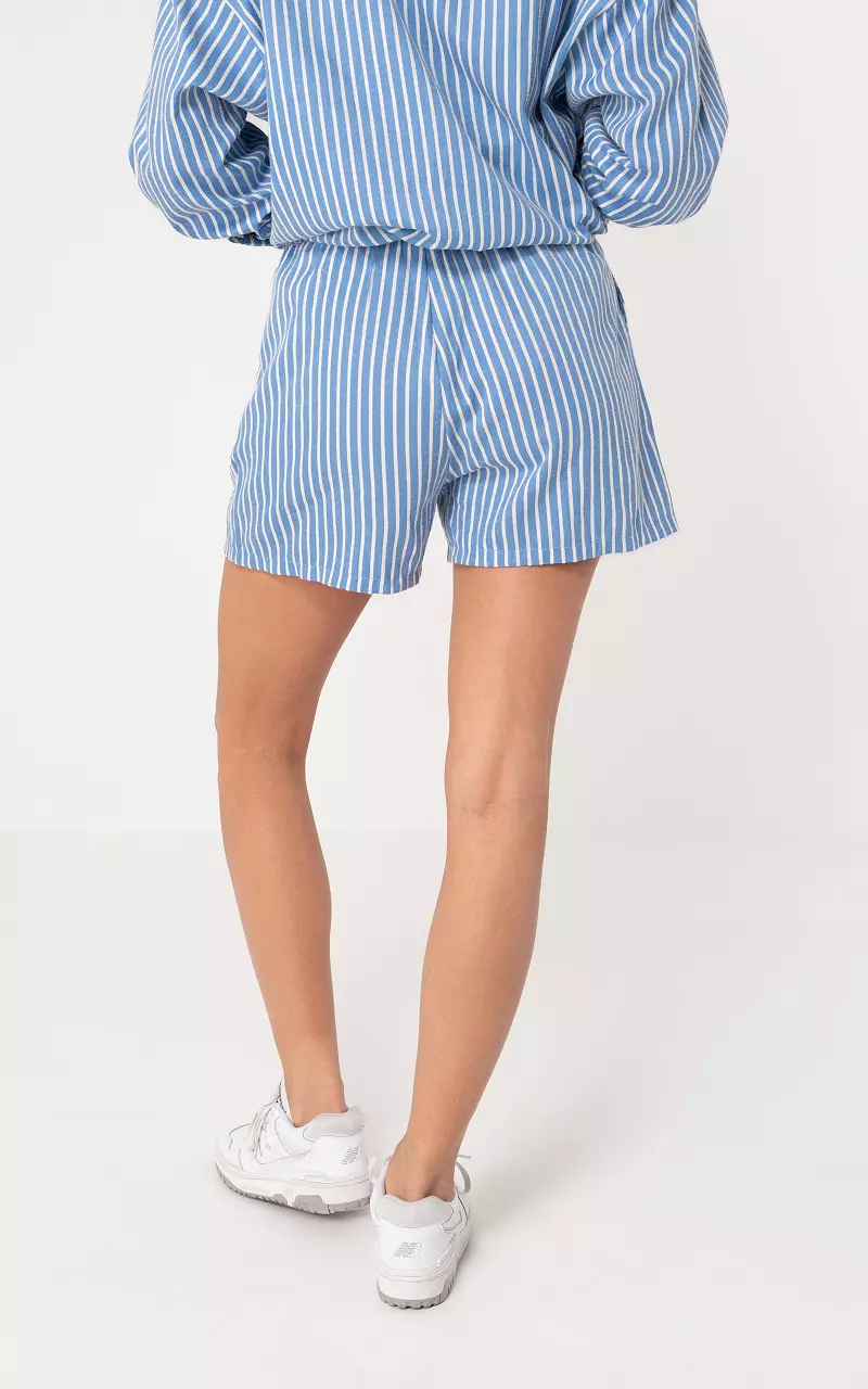 Striped shorts Blue White