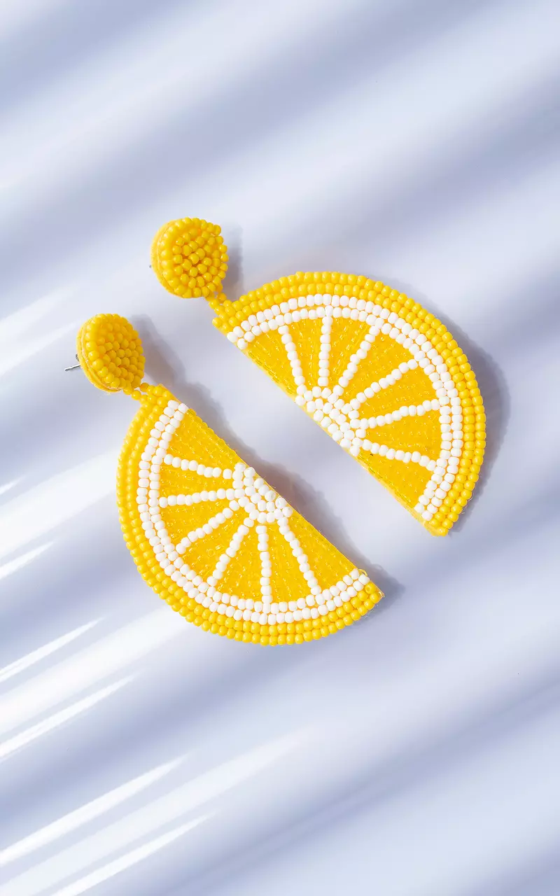 Lemon earrings Yellow