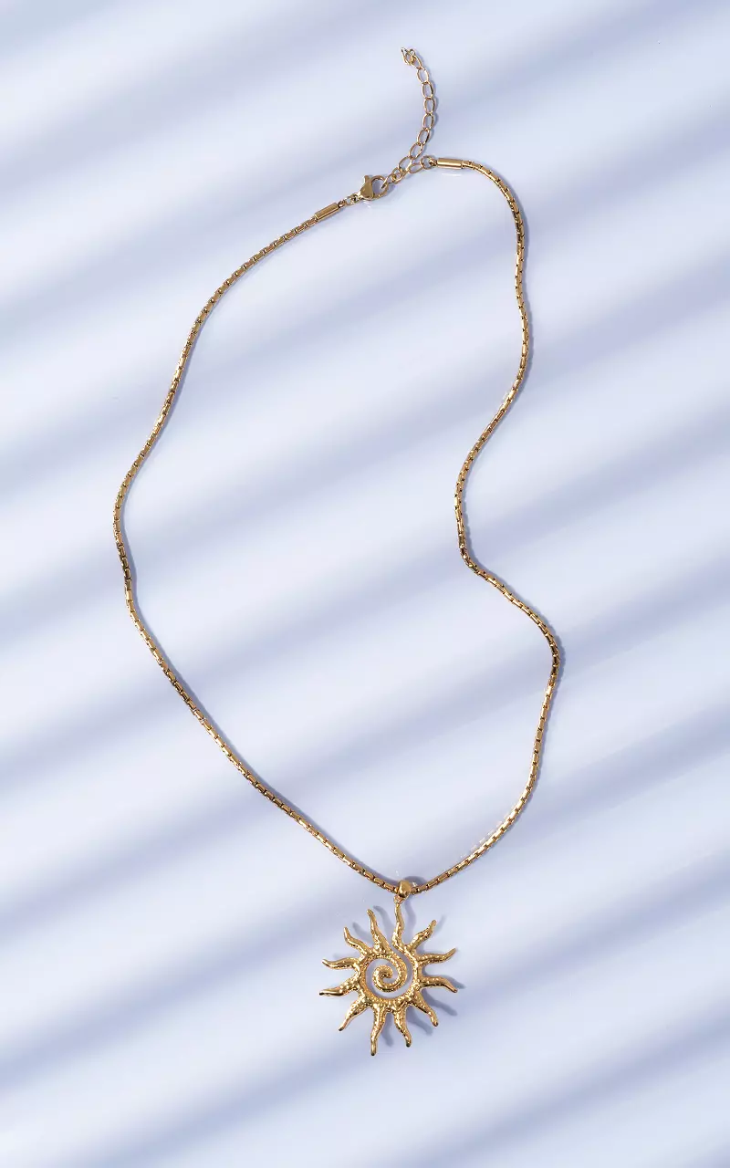 Ketting met zon Goud