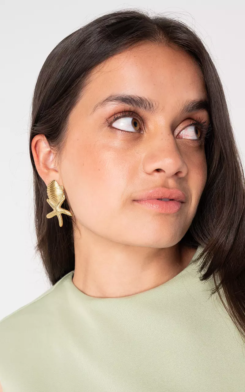 Stainless steel earrings Gold
