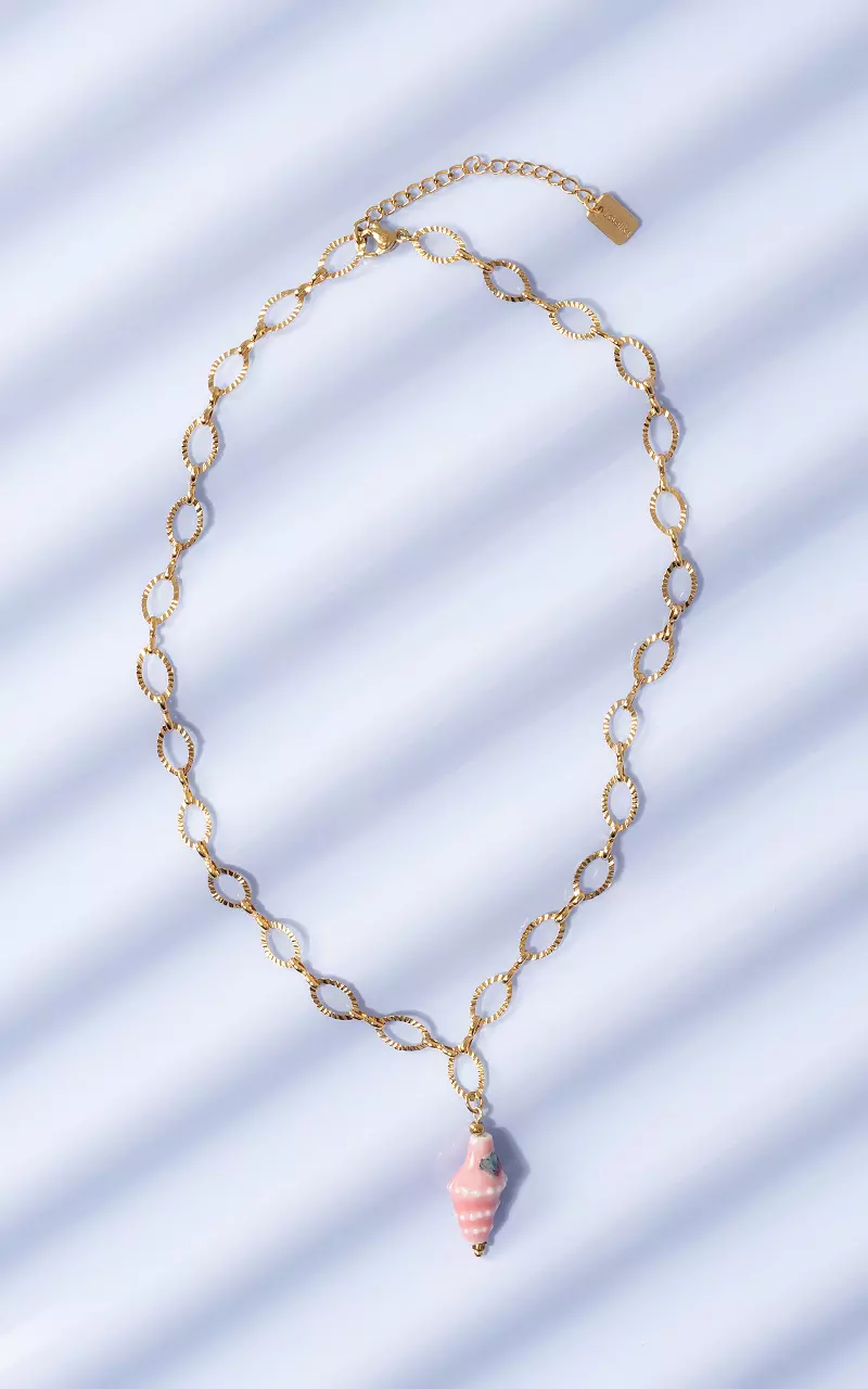 Verstelbare ketting Goud Roze
