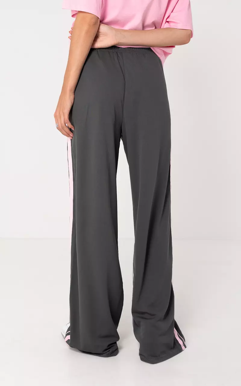 Striped pants Dark Grey Light Pink