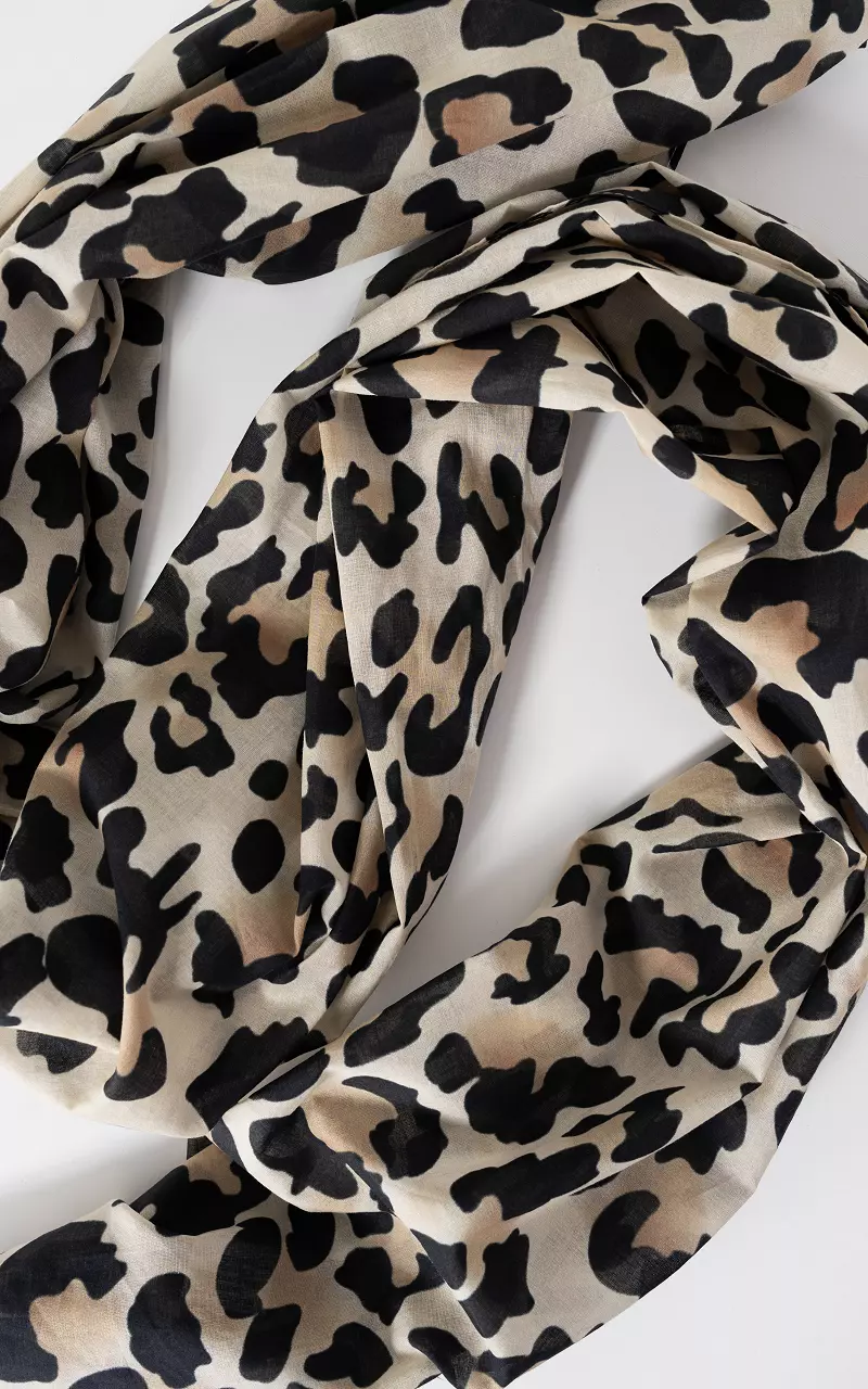 Printed shawl Leopard