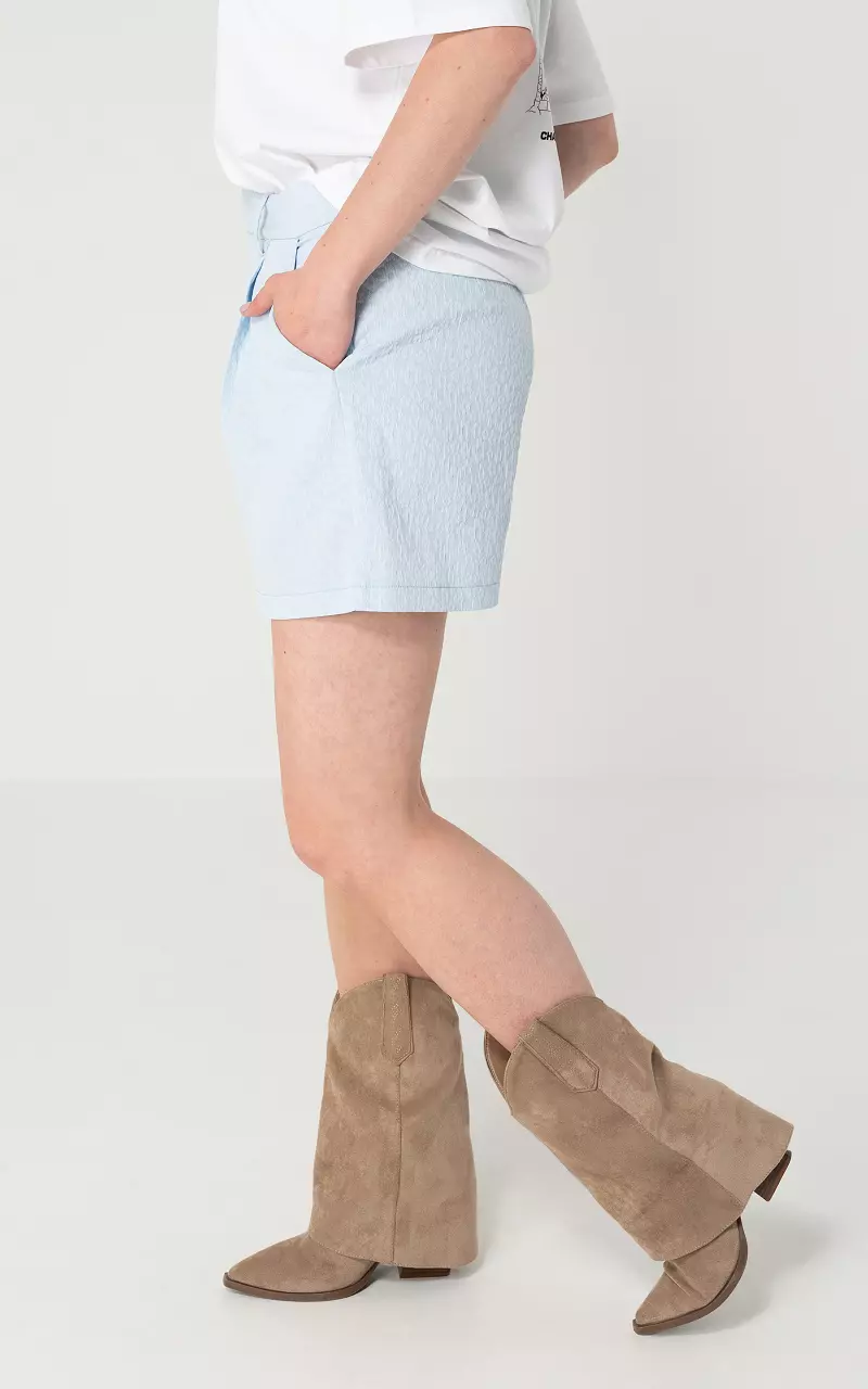 Paperbag short Lichtblauw