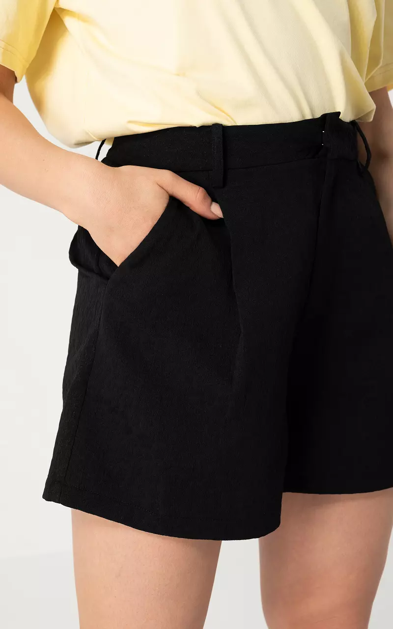 Paperbag short Zwart