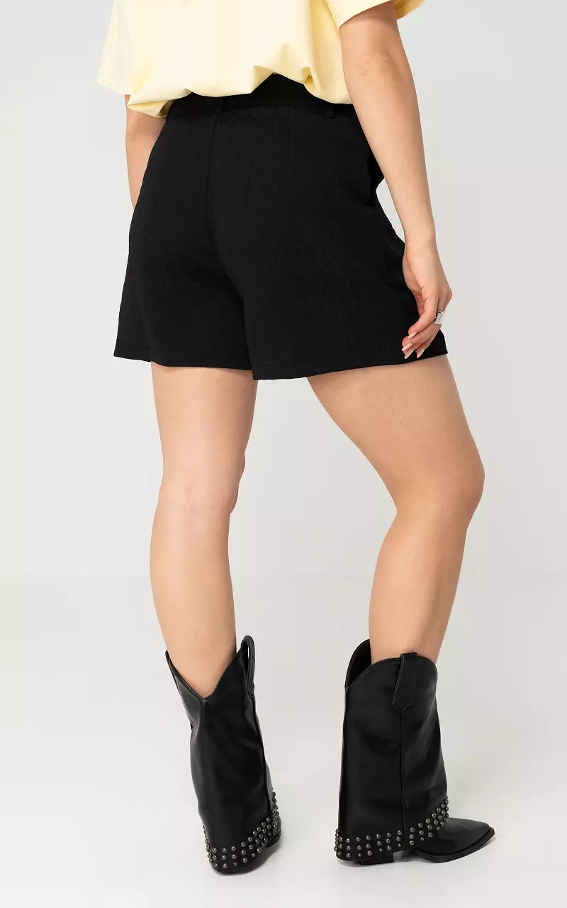 Paperbag short Zwart