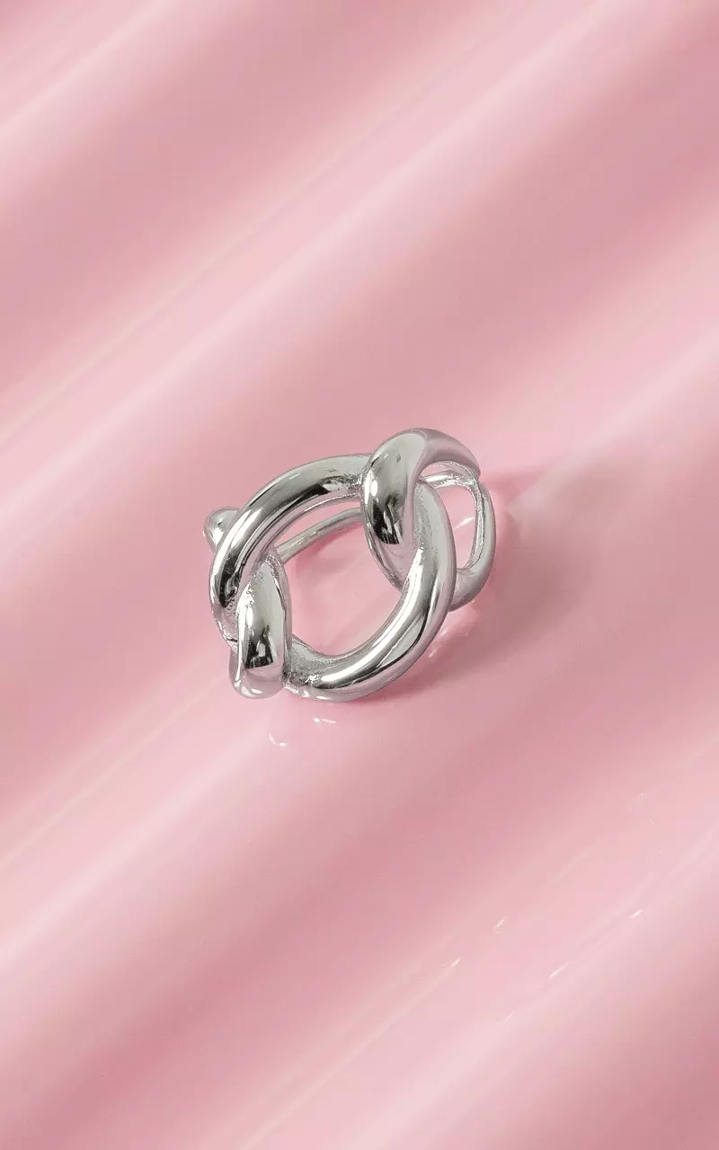 Verstelbare ring Zilver