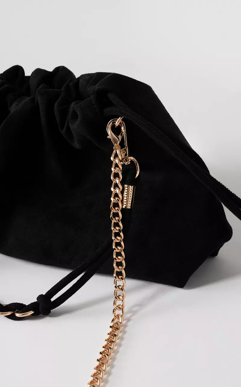 Suede look bag Black