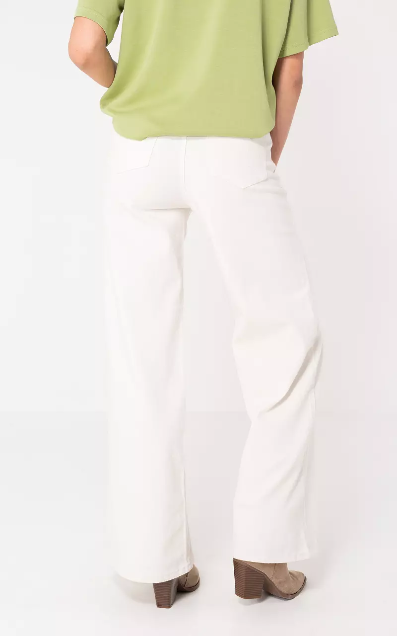 Wide leg jeans White