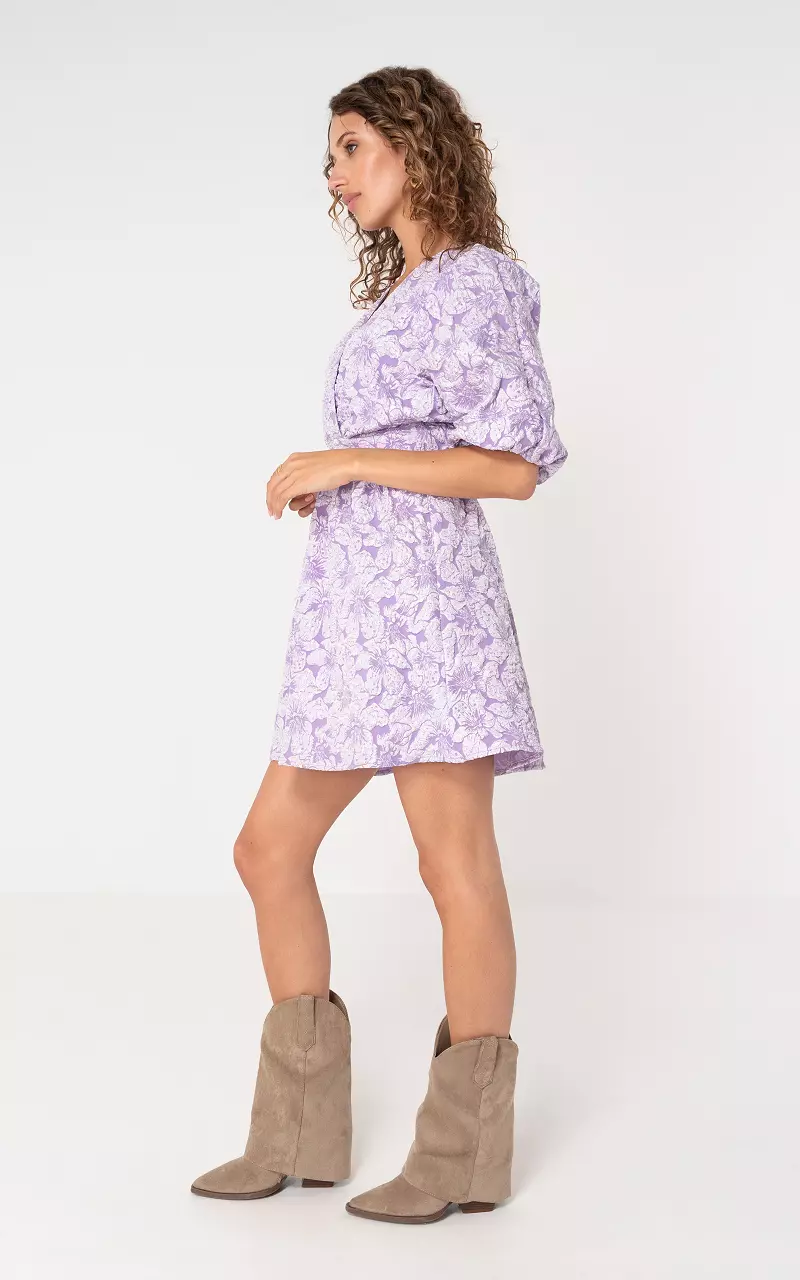 Jacquard Kleid Flieder