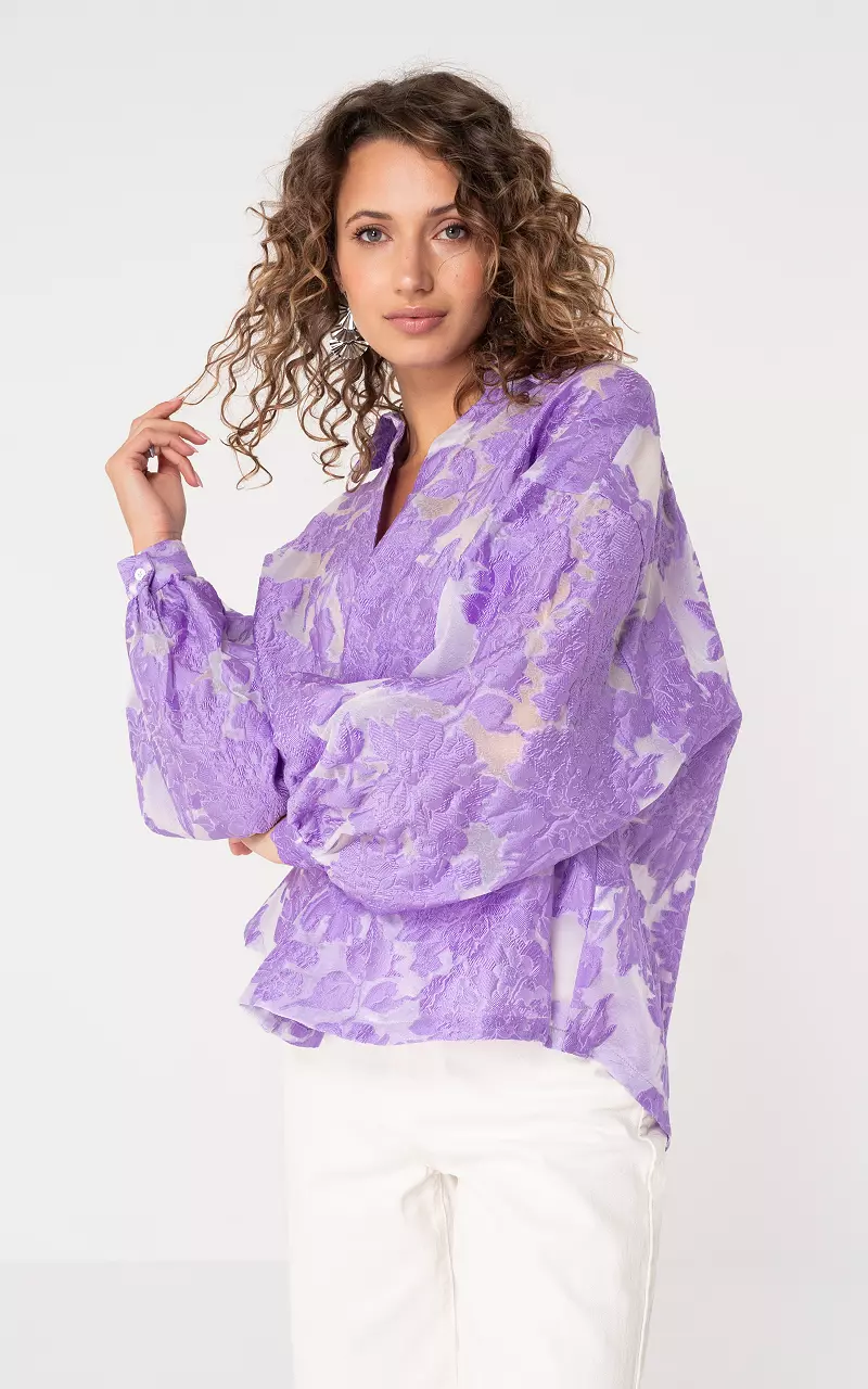 Blouse met patroon Lila