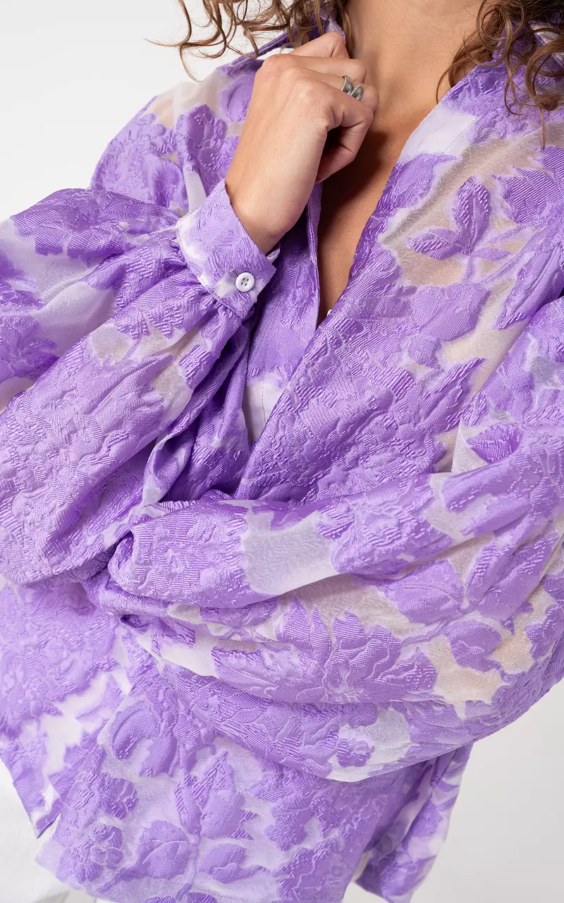 Blouse met patroon Lila