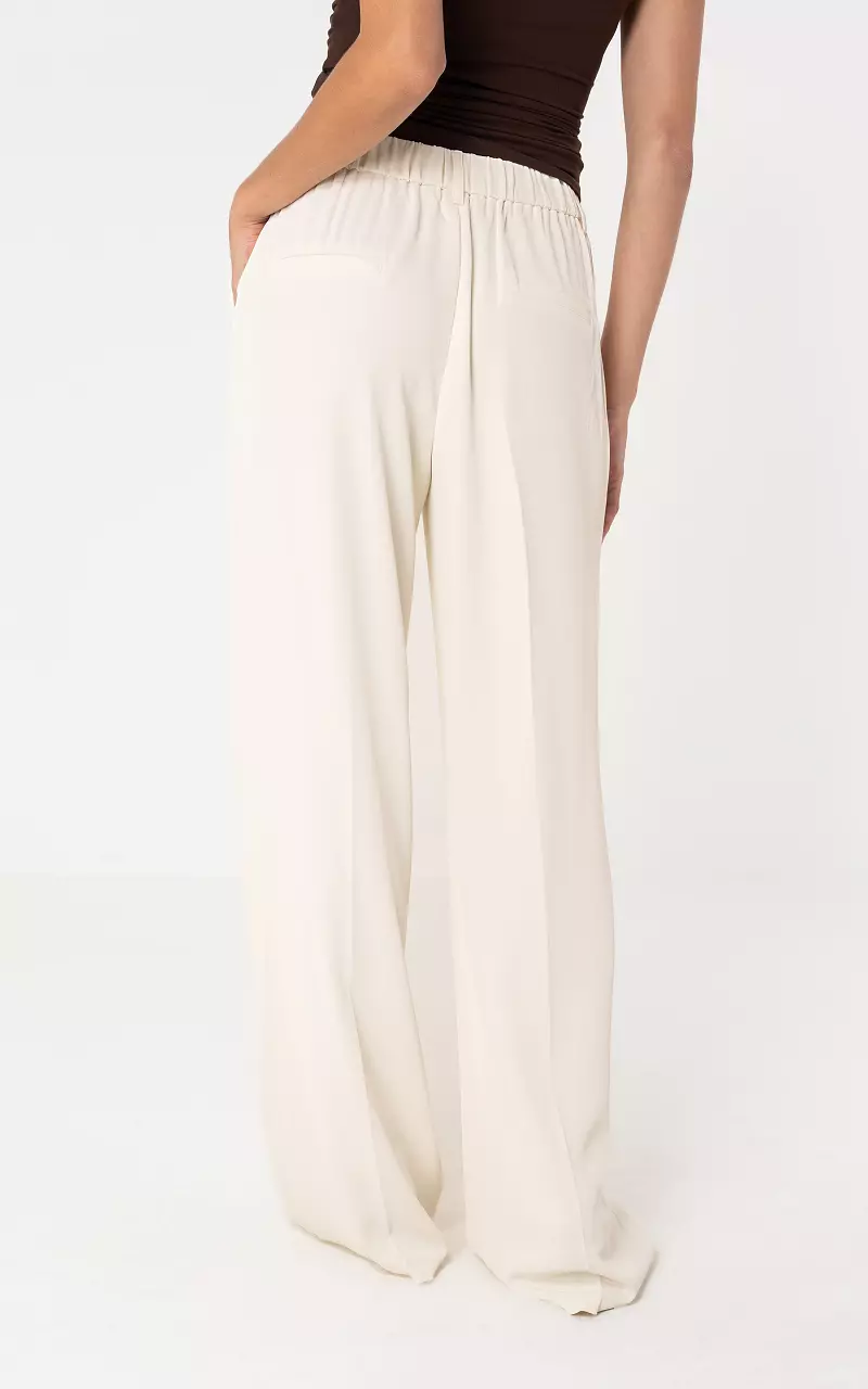 Straight fit trousers Cream