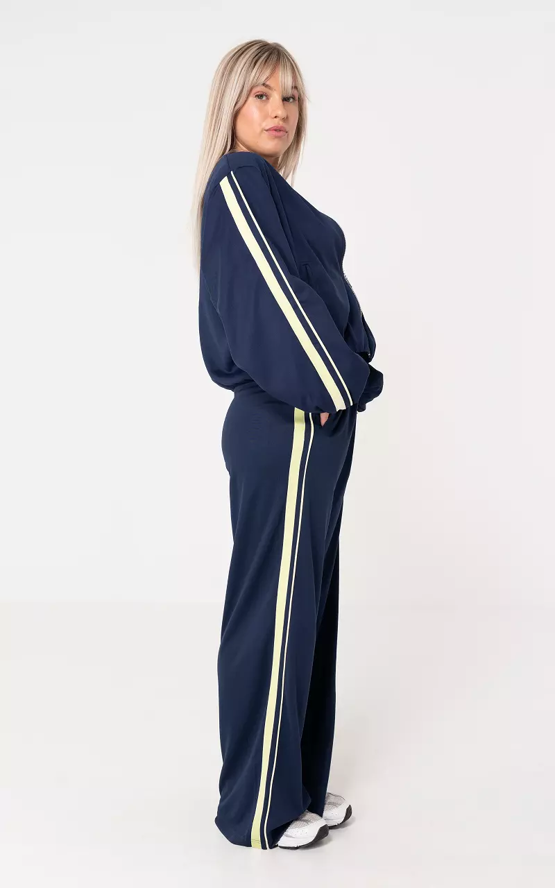 Bomberjack Donkerblauw Lichtgeel