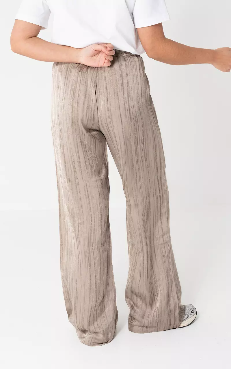 Trousers with side pockets Beige