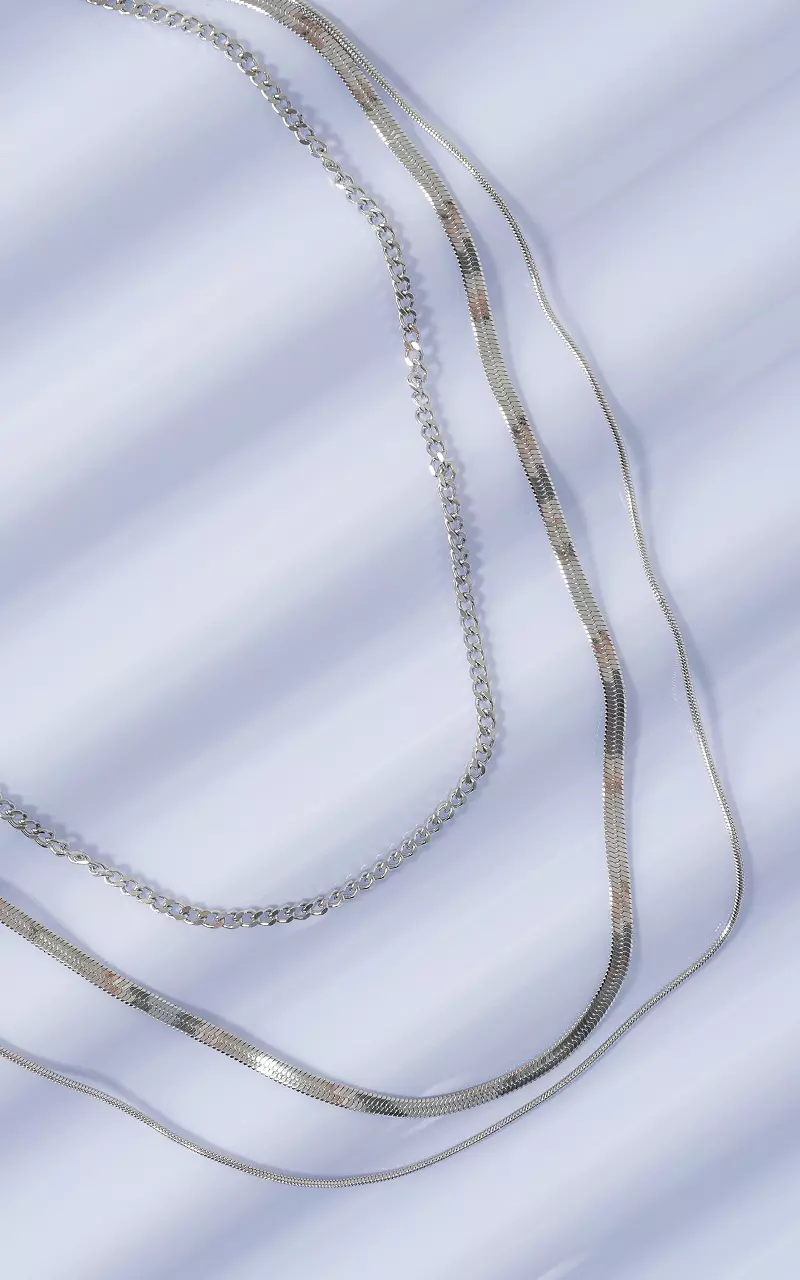 Verstelbare ketting Zilver