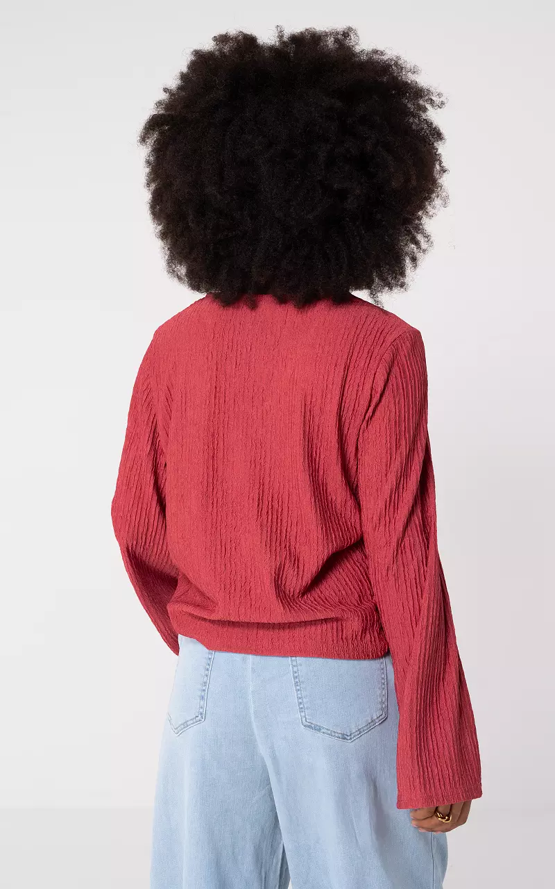 V-neck top Mauve Pink