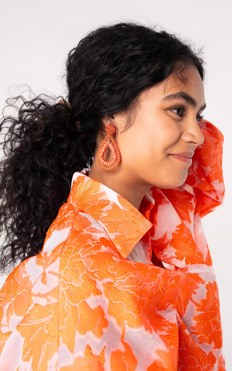 Earrings Orange