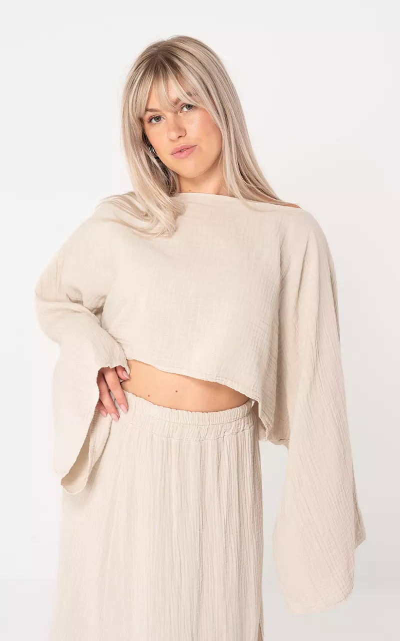 Cropped top Beige