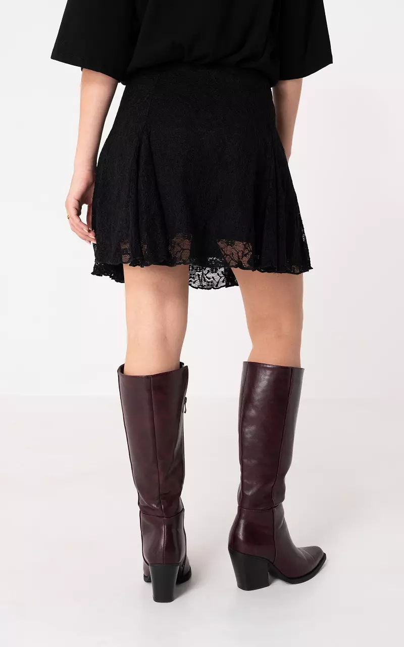 Laced skirt Black