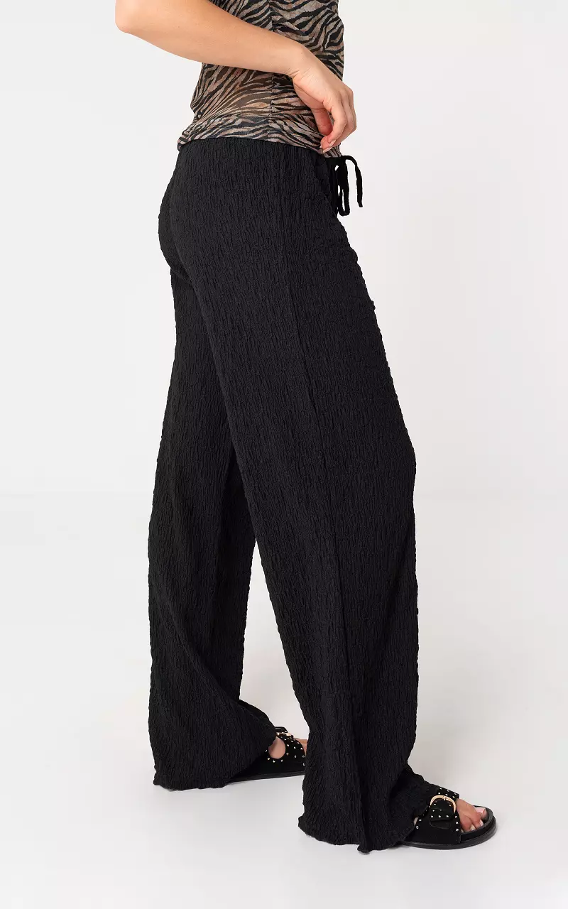 Straight leg trousers Black