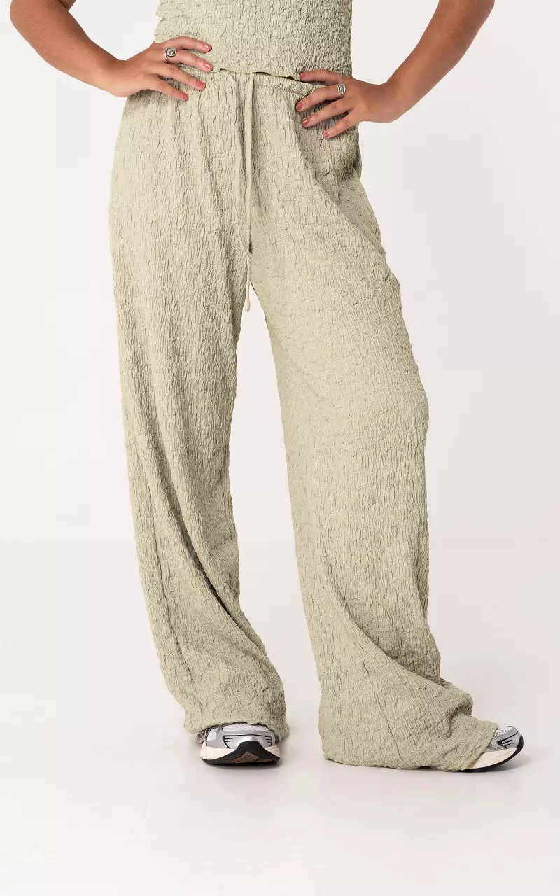 Straight leg trousers Light Green