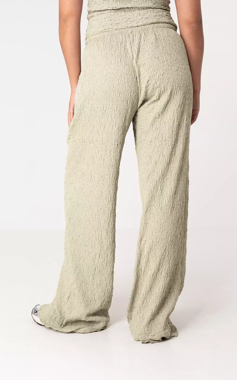 Straight leg trousers Light Green