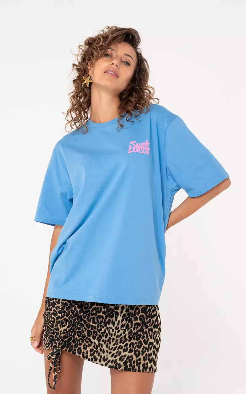 Shirt with print Blue Pink