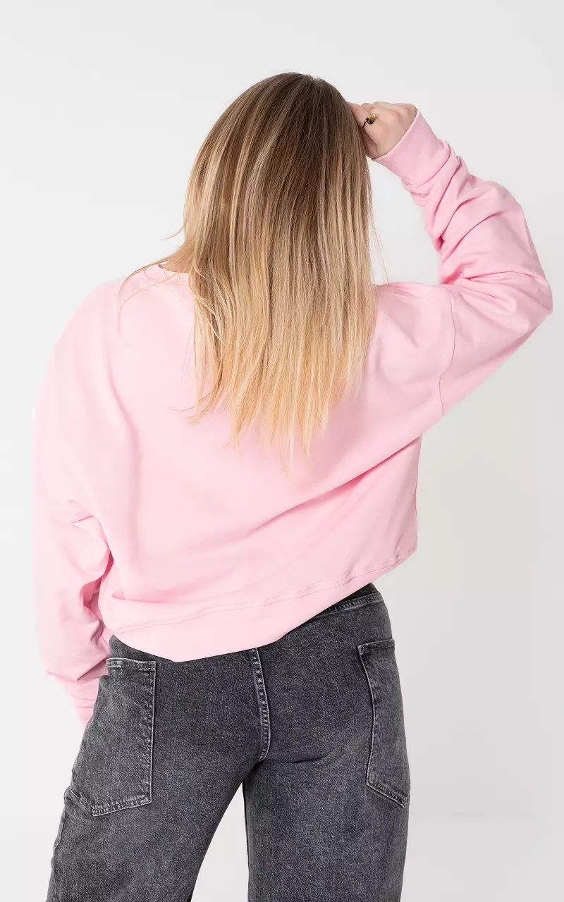 Sweater with print Pink Purple