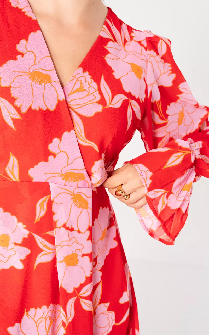 Dress with print Red Light Pink