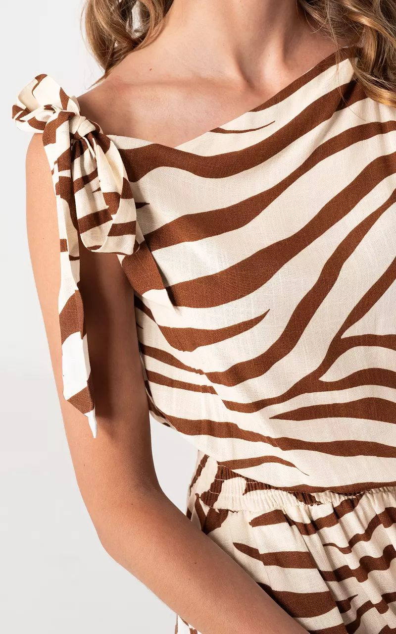 Combinaison Blanc Marron