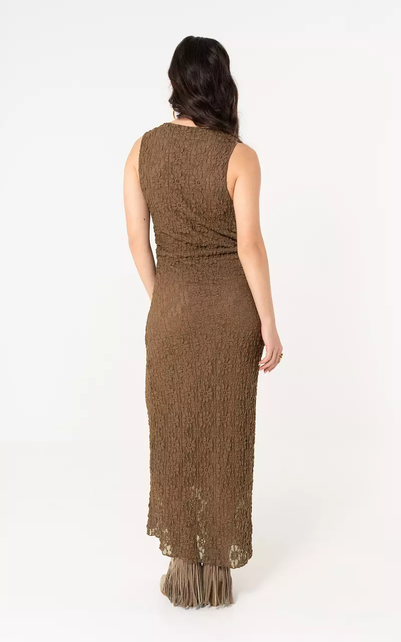 Maxi jurk Bruin