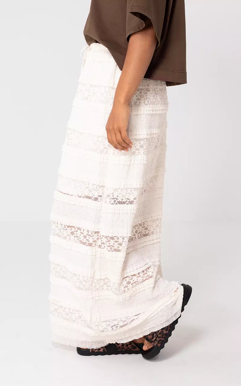 Maxi rok Creme