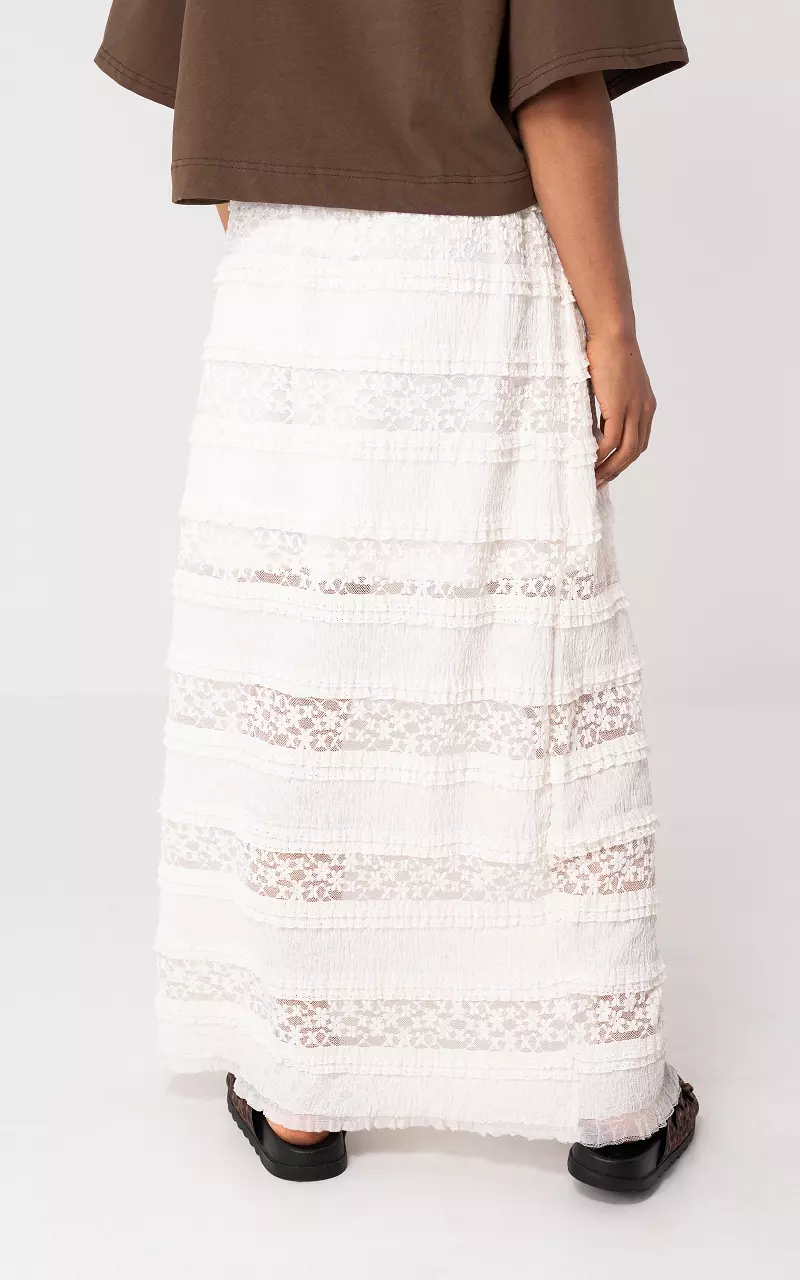 Maxi rok Creme