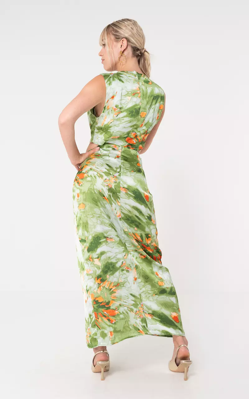 Maxi dress Green Orange
