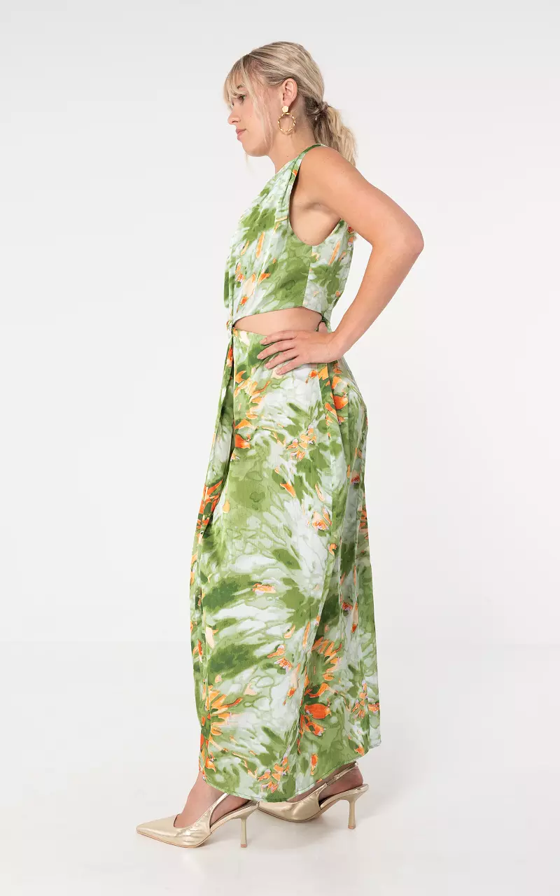 Maxi dress Green Orange