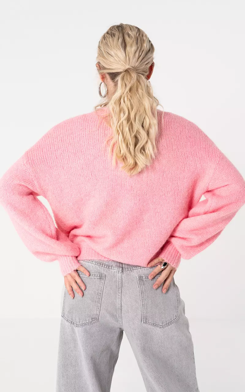 Cardigan with buttons Light Pink