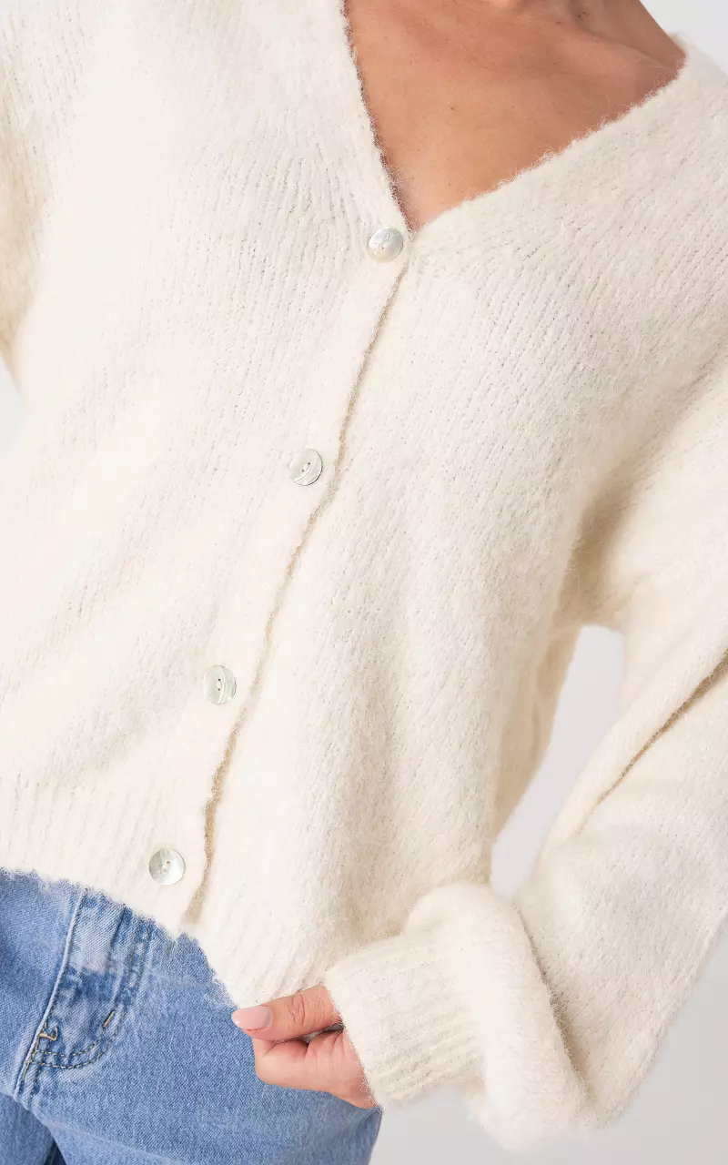 Cardigan with buttons White